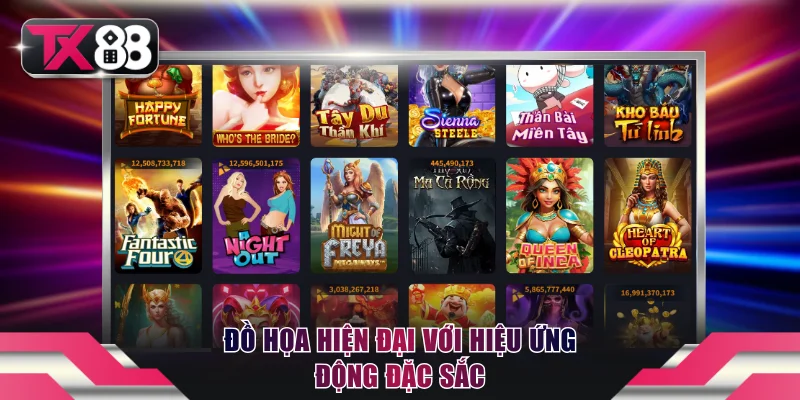 Đồ họa hiện đại với hiệu ứng động đặc sắc