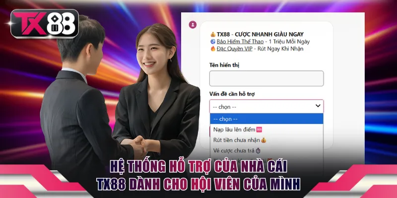 Dịch vụ CSKH của TX88 luôn túc trực hỗ trợ hội viên 24/7
