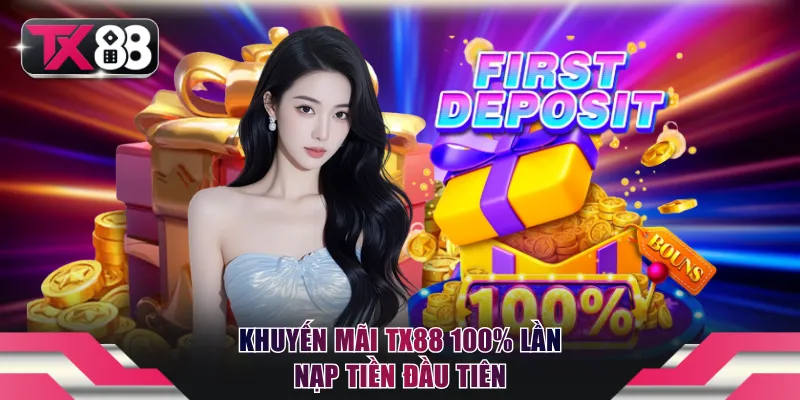 Khuyến mãi TX88 100% lần nạp tiền đầu tiên