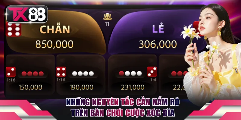 Những nguyên tắc cần nắm rõ trên bàn chơi cược Xóc Đĩa