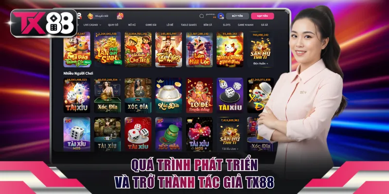 Quá trình phát triển và trở thành tác giả TX88 